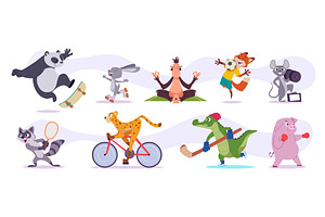 Fitness animal. Nowday vector, an Animal Illustration by Onyx