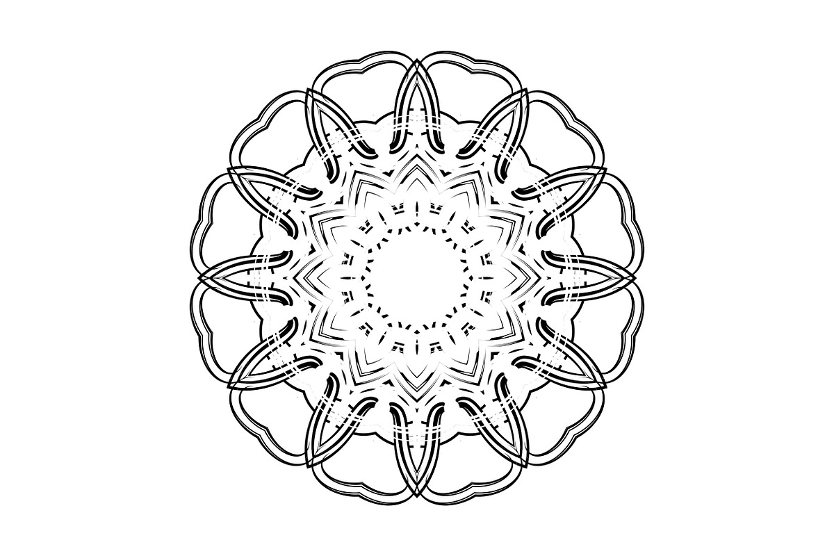 Decorative Mandala Digital Art Pack, a Decorative Illustration by NJ Himel (Photo 54 of 101)