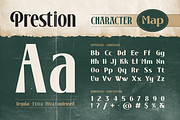 Prestion, a Sans Serif Font by Burntilldead (Thumbnail 2 of 12)