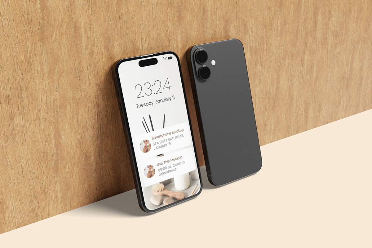 Smartphone Mockup, a Mockup by ianmikraz (Photo 5 of 5)
