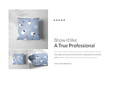 Throw Pillows 9x Mock-ups Set, a Print Template by Mocca Mockups Store (Thumbnail 3 of 7)
