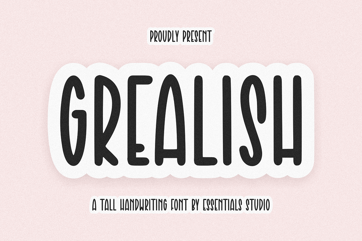 GREALISH, a Handwritten Font by Essentials Studio (Photo 1 of 8)