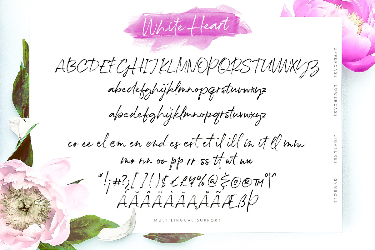 White Heart Font, a Script Font by Ivan Rosenberg (Photo 11 of 11)