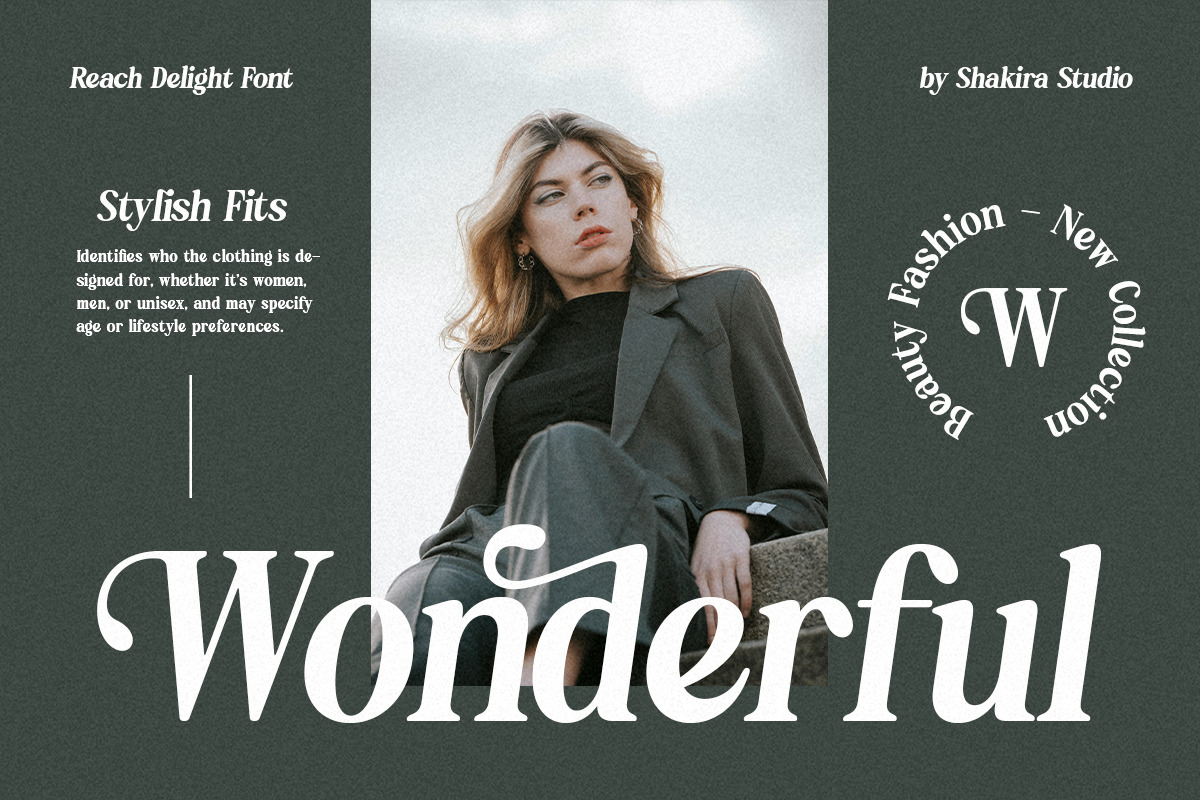 Reach Delight - Modern Retro Serif, a Serif Font by Shakira Studio (Photo 7 of 10)