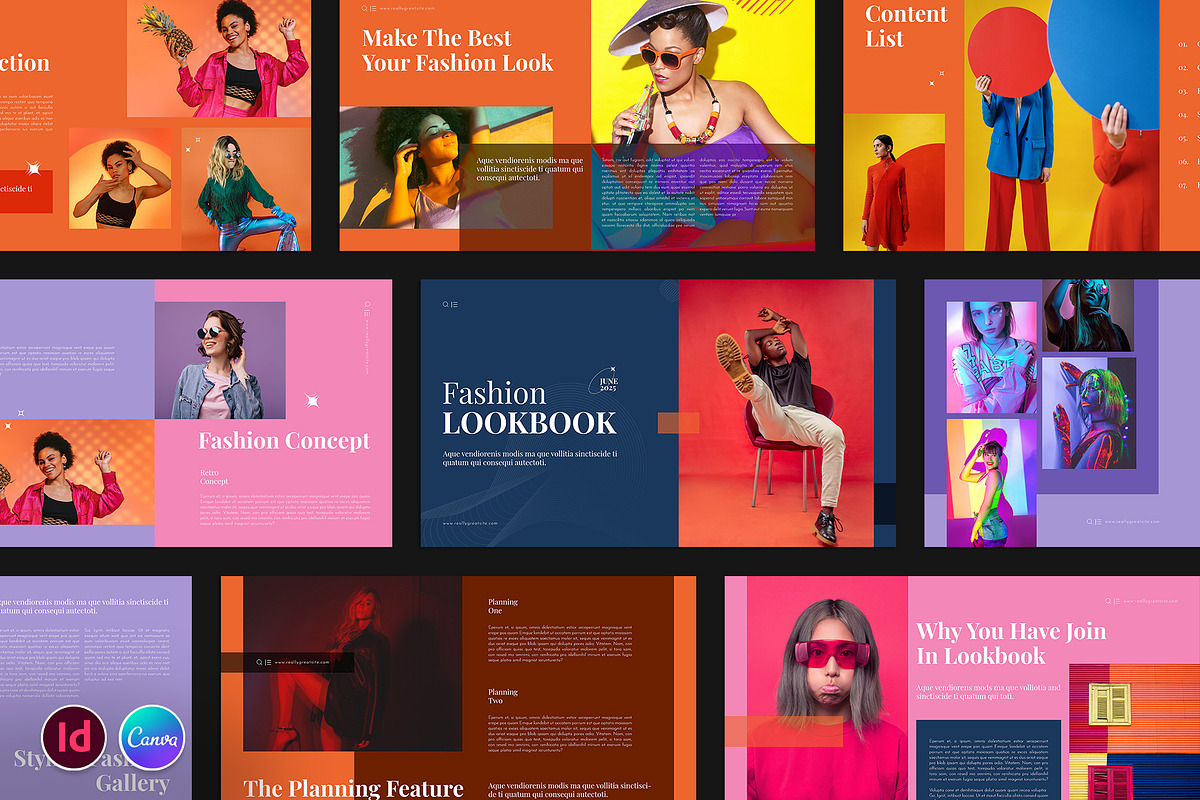 Fashion Lookbook Presentation Design, a Presentation Template by ...