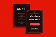 Elegant Deco Wedding Invitation, an Invitation Template by iDoodle Studio (Thumbnail 1 of 4)