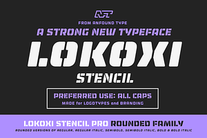 Lokoxi Stencil Pro - Rounded Family