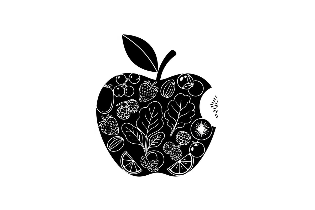 Apple Fruit Vector Icon Bundle, an Illustration by musafir_fashion (Photo 18 of 49)