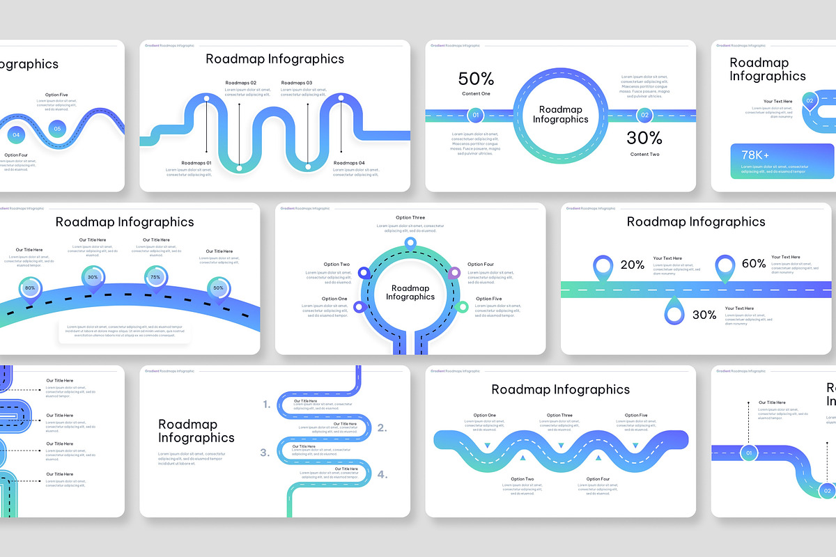 Roadmap Infographic PowerPoint, a Presentation Template by Premast (Photo 4 of 4)