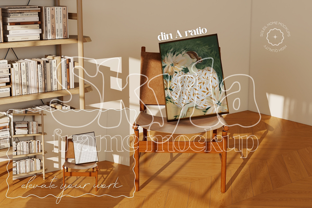 SKYLA | Colorful frame mockup bundle, a Household Mockup by SoleilHomeMockups (Photo 4 of 15)