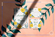 Foliage Wedding Invitation Suite Set, an Invitation Template by Millusti (Thumbnail 4 of 10)