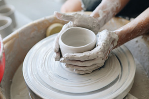 Ceramics workshop, a Background Photo by elinadjan