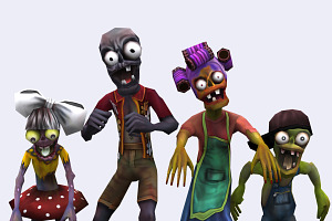 3DRT - Toonworld Zombie Family