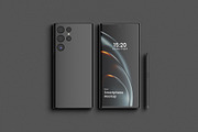 S23 Ultra Phone Mockup, an Android Mockup by zuhraabdullah (Thumbnail 2 of 6)