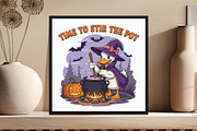 Halloween Goose Time to Stir the Pot, an Illustration by DreamCafeArt (Thumbnail 6 of 7)