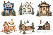 Christmas Home Clipart Bundle, an Illustration by Craft Nest (Thumbnail 2 of 6)