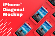 iPhone™ Diagonal Mockup, an iPhone Mockup by eppearance (Thumbnail 1 of 4)