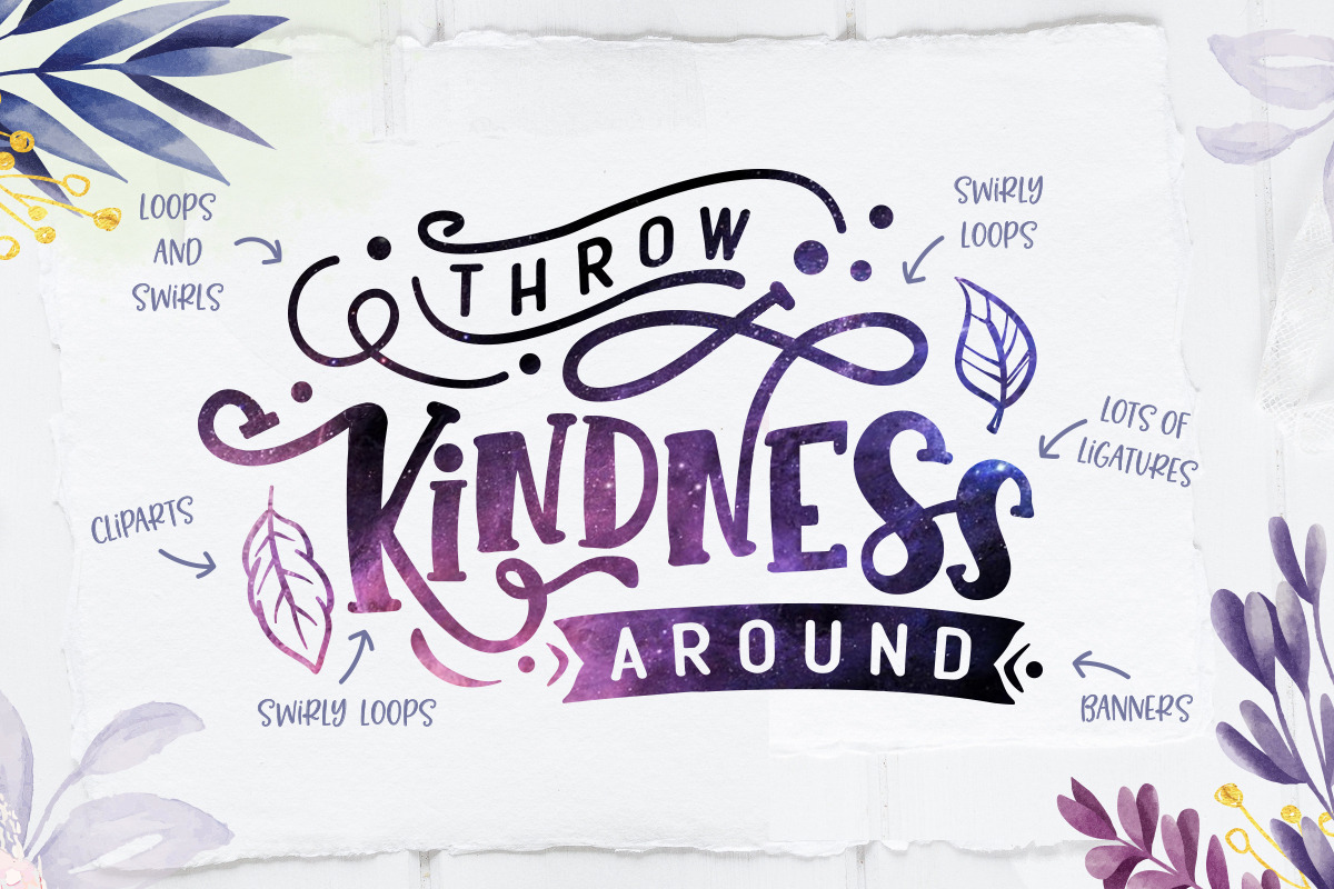 Sorinka Fun Font and extras preview 5