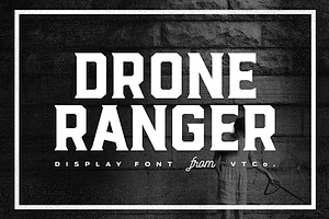 Drone Ranger Display Font