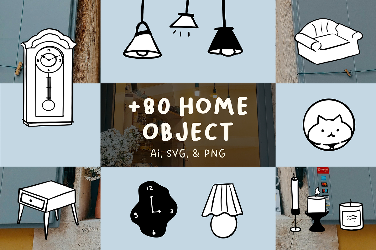 Home Object Illustration Collection, an Object Illustration by The Journey Atelier (Photo 1 of 5)