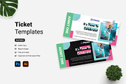 Ticket Mock-up - Pesta 2, a Print Template by Themes Awesome (Thumbnail 1 of 2)