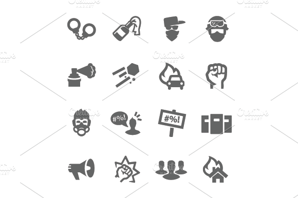 Protesters Icons