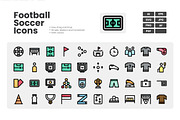 Soccer & Football Gear Icons, a Duotone Icon by erifqizeicon (Thumbnail 1 of 3)