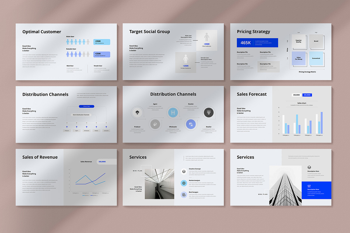 Minimal Business Google Slides, a Presentation Template by GenerousArt (Photo 8 of 18)