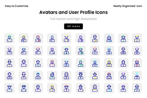 Avatars and User Profile Icons, an Icon by Wencory