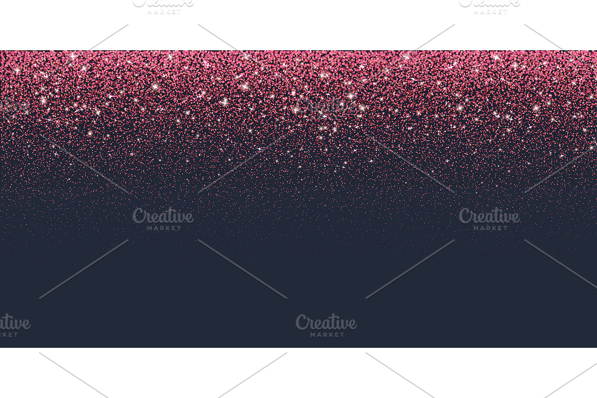 Falling pink shiny glitter particles, a Decorative Illustration by Vector Tradition (Photo 3 of 3)