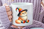 Whimsical Halloween Cat Clipart, an Illustration by Pixels.Craft (Thumbnail 5 of 7)