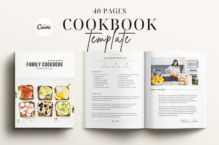 Cookbook Template CANVA