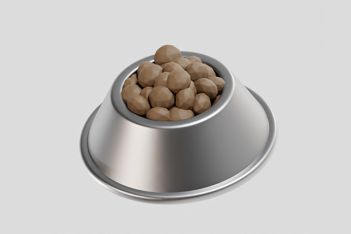 Dog food Bowl Stainless Steel Food, an Object 3D Model by fahad121 (Photo 3 of 7)
