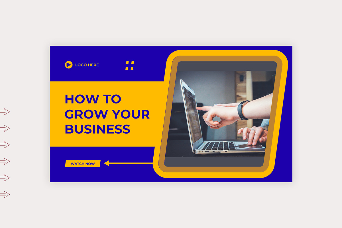 Business YouTube Thumbnail in PSD, a Social Media Template by Lakhan1998 (Photo 5 of 5)