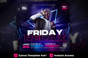 Party Flyer, Canva Club Flyer, a Flyer Template by FLYERHIVE (Thumbnail 1 of 3)