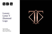 Luxury Letter T Diamond Logo, a Branding & Logo Template by Luxury Logos (Thumbnail 1 of 4)