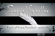 BSD Serial Quiller Font, a Script Font by Blue Sky Design (Thumbnail 1 of 2)