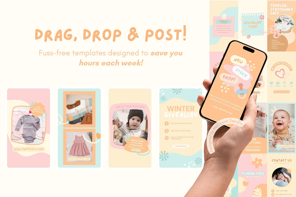 Baby Theme Branding Starter Kit, a Branding & Logo Template by Hell Yeah Designs (Photo 14 of 15)