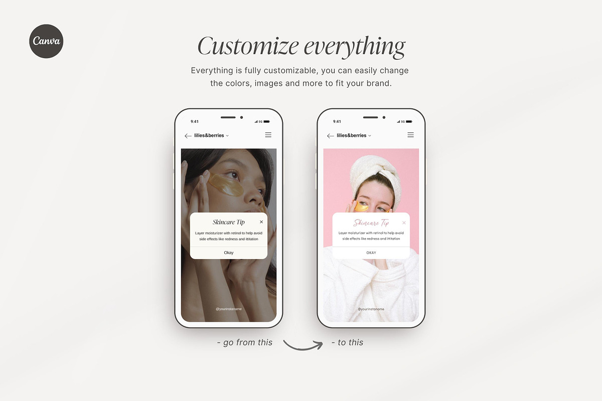 Esthetician Instagram templates, a Social Media Template by LiliesandBerries (Photo 15 of 22)