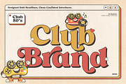 GC Club Brand - Bold Retro Serif, a Serif Font by Glyphonic (Thumbnail 1 of 15)