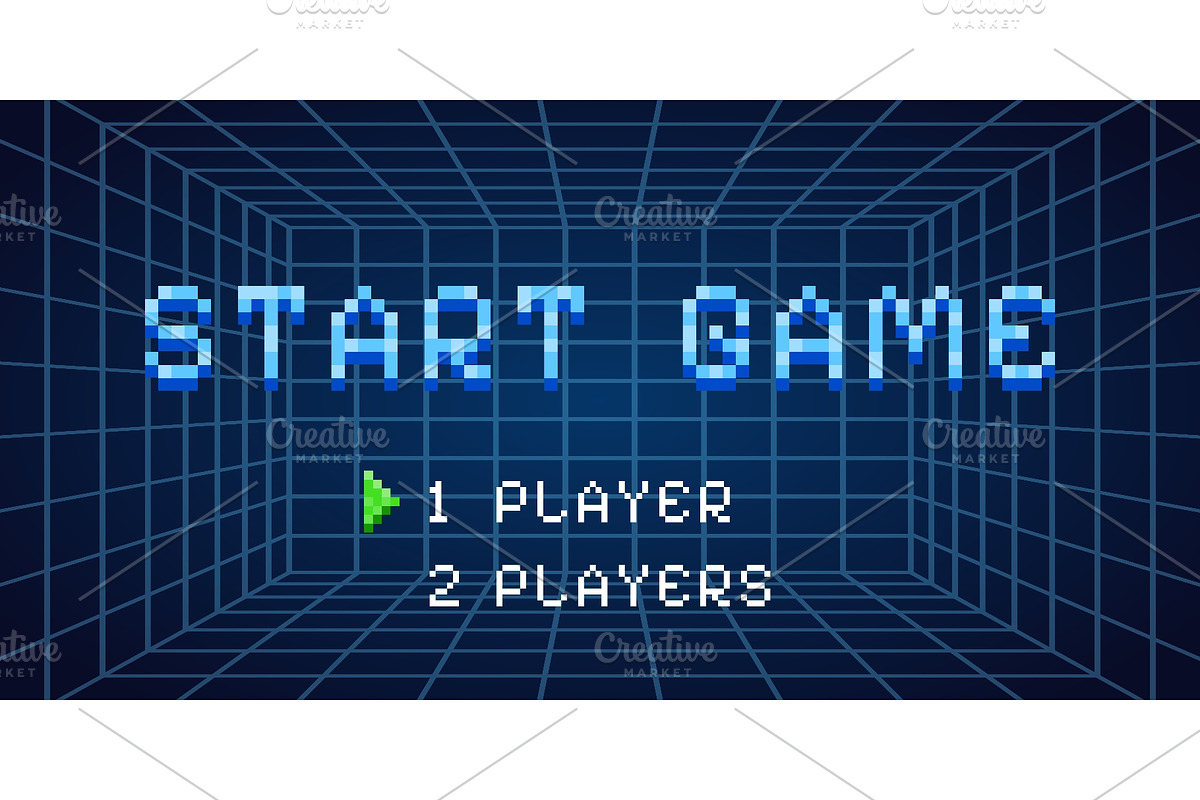 Arcade start screen. Retro game, an Object Illustration by Stock-Smart-Start (Photo 1 of 3)