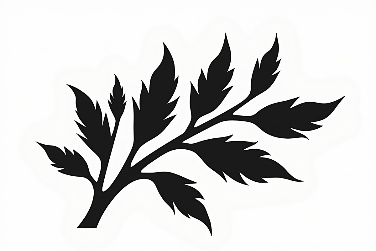This elegant Leaf and Branch Botanic, an Illustration by Amazin_art (Photo 18 of 21)