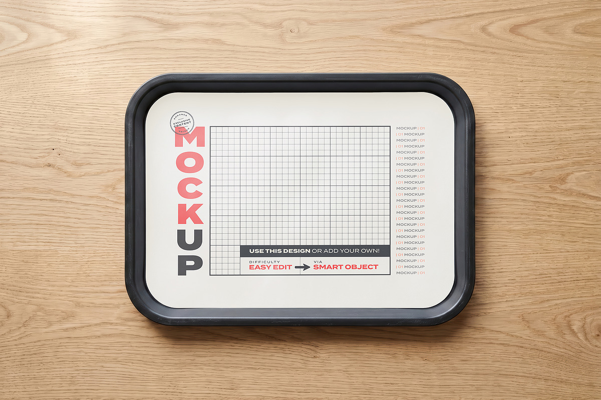 Serving Paper Tray Mockups, an Advertising Mockup by Luuqas Design (Photo 4 of 4)