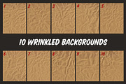 Wrinkled Kraft Paper Backgrounds, a Texture Graphic by The Fake PNG (Thumbnail 2 of 6)