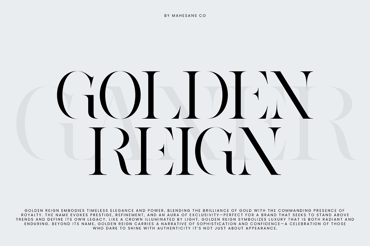 Ganer | Serif Display Typeface, a Serif Font by Mahesans Co (Photo 5 of 10)