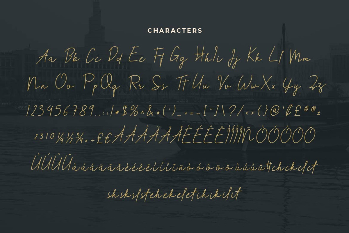 Seraphita Signature Script, a Script Font by Artiveko (Photo 2 of 6)