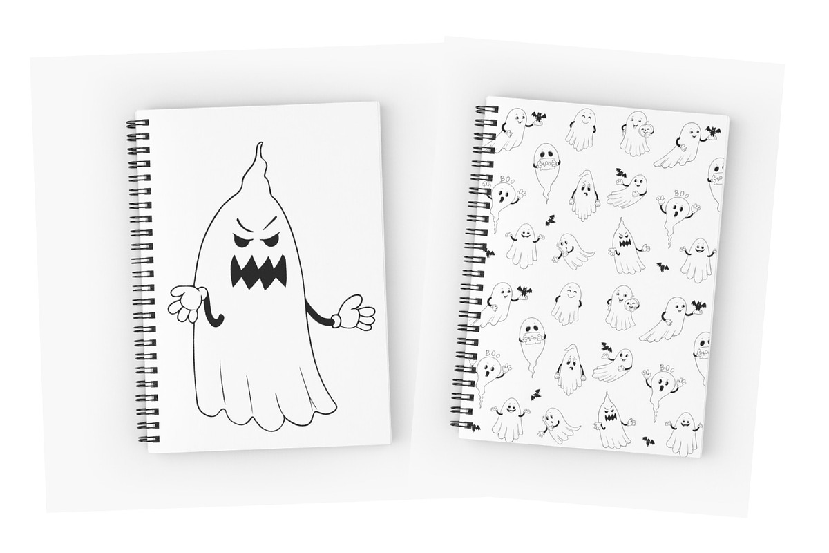 Rubber Hose Halloween Ghosts vector, a Seasonal Illustration by ChubbyBunny Art (Photo 2 of 11)