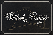 Simbok Pudjie Script, a Script Font by PutraCetol Studio (Thumbnail 4 of 10)