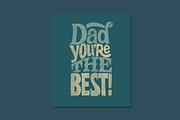 Happy Father`s Day 5 vector cards, a Card Template by Anna's Lettering (Thumbnail 3 of 6)