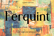 Ferquint | Stylish Modern Serif Type
